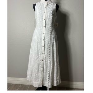 Anne Klein Dress ,Size 6 ,Color White New with tAg